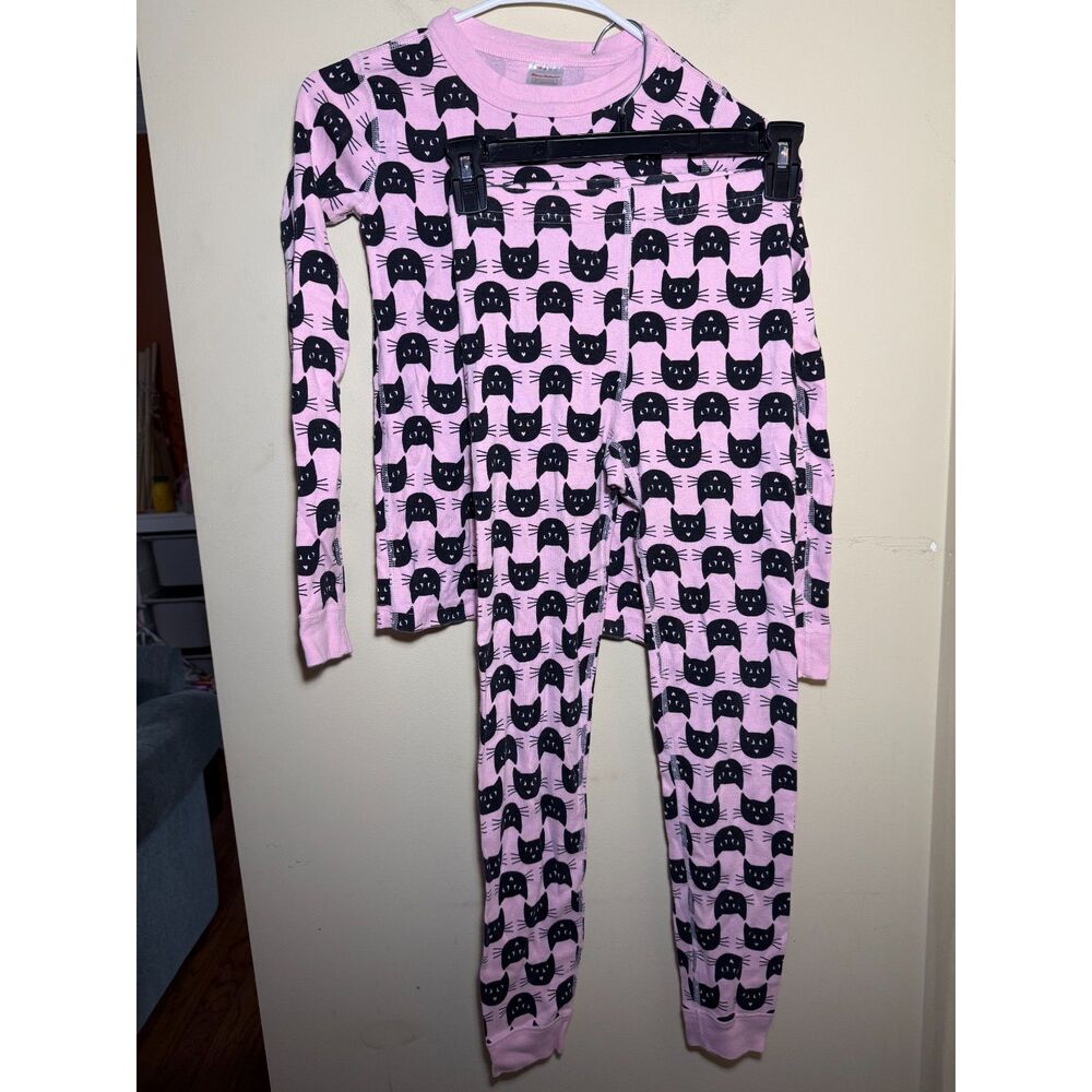 Kids Hanna Andersson Black Cat Pajama Set | Size 10 | Kidcore Organic Cotton